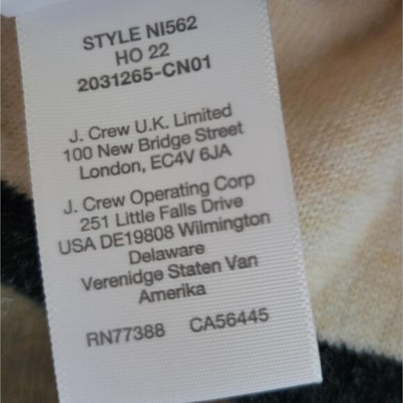 Madewell Retro Pom-Pom Beanie NWT OS cream Gray Pink Yellow - Picture 3 of 5